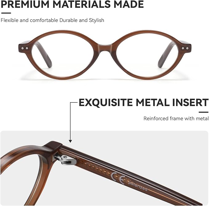 HAOLOTA Blue Light Blocking Glasses Women, Trendy Round Anti Eyestrain UV Glare TV Phone Computer Gaming Eyeglasses