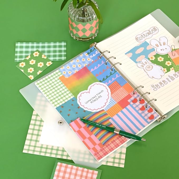 Monolike Unmatched Friends Sticker Pack Pattern Series.2 (102Pcs) - Variety Pack, Journal, Scrapbook, Waterproof, Fancy Sticker