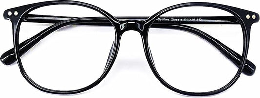 Reading Glasses Anti Blue Light Blocking Reader Oversized Frame for Women Men for Mid Big Face Anti Eyestains