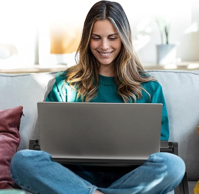 Uncaged Ergonomics Adjustable Book Holder, Tablet & Laptop Stand, Aluminum Portable Reading Stand for Textbooks & Cookbooks, Recipe Holder for Kitchen Counter, Black