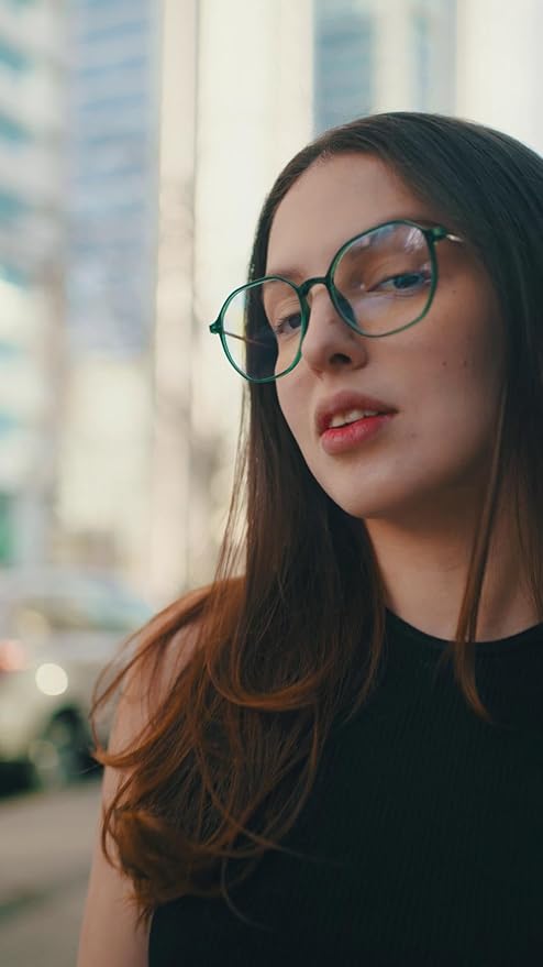 VISOONE Lightweight TR90 Blue Light Blocking Glasses Frame with Anti Glare Eye Protection for Women and Men RANE