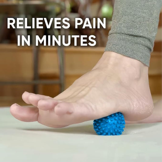 Dr. Cohen’s Heatable Deep Tissue Massage Ball Mini - acuBall Trigger Point Massage Therapy for Myofascial Release - Spiky Foot Massager Ball - Back Massager Ball for Targeted Pain Relief (Pack of 2)