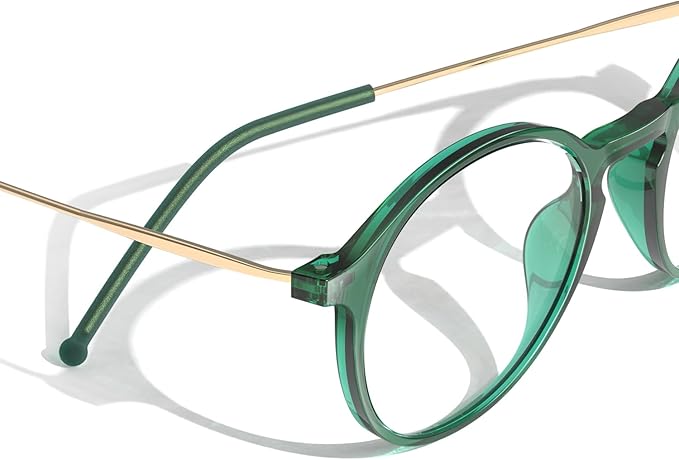 VISOONE Round Lightweight Blue Light Blocking Glasses Women Men Fashion Cute Thin Eyewear Niko