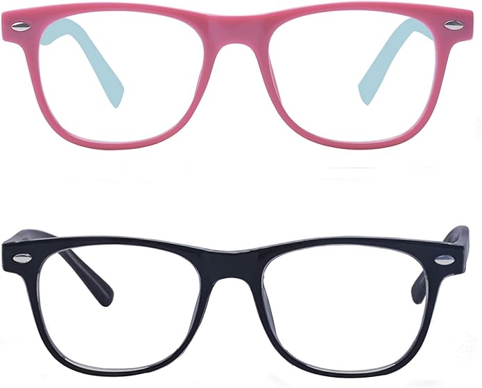 Outray Blue Light Glasses for Kids Computer Blue Light Blocking Glasses for Boys and Gilrs Age 3-12 Anti Eyestrain