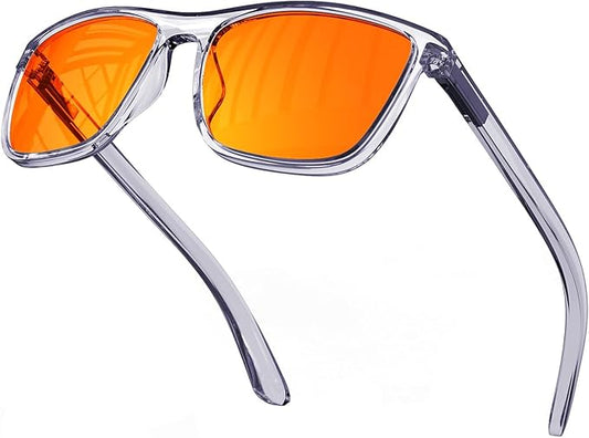 Bloomoak-99% Blue Green Light Blocking Glasses - Gaming Glasses - Anti Glare - Anti Fatigue -Suitable for Screens, Games, TVs