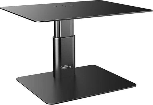Nillkin Monitor Stand for Desk, Adjustable Height Computer Monitor Stand, Ergonomic Aluminum Computer Stand for Desktop Monitor, iMac,MacBook, Dell, HP, Lenovo and other Screen Display, Black