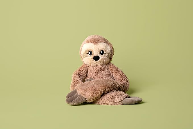 Hugarounds Sawyer The Sloth 2.5 lb Microwaveable & Freezable Weighted Plush Neck & Shoulder Wrap | Soothing, Comforting Hugs for Self-Care & Relaxation | Unscented for Ages 2+