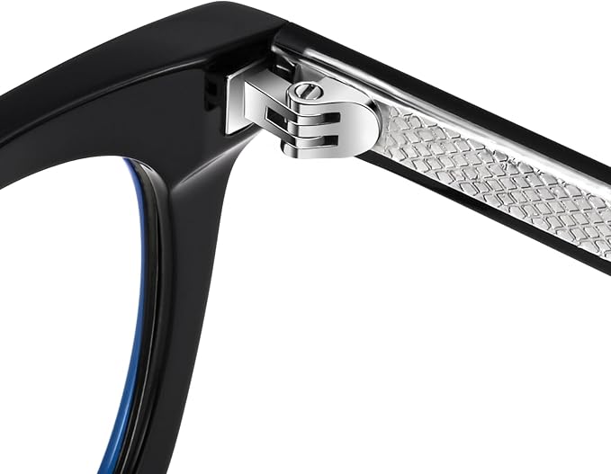 Dollger Blue Light Blocking Glasses For Woman Men Thick Frame Round Non-Prescription, pertain Work，Computer Gaming，TV