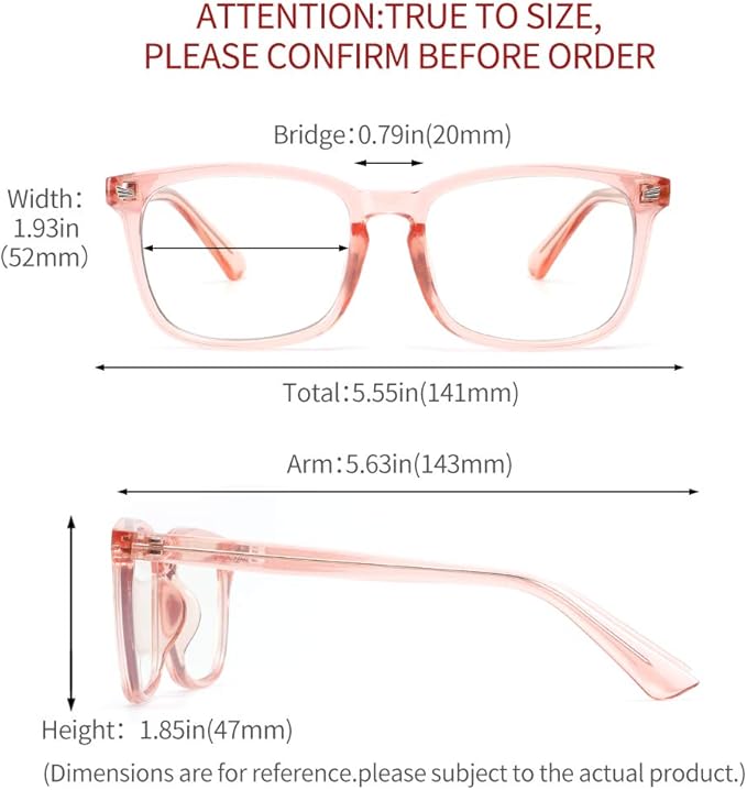 Cyxus 2023 Acetate Square Eyeglasses Frame Women Men Clear Lens Blue Light Blocking Glasses Eyewear Computer Glasses