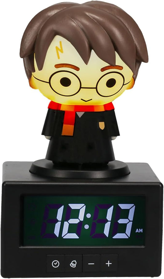 Paladone Harry Potter Digital Alarm Clock, Press Harry Potter for a Lamp or Night Light, Bedside Table Room Decor, Officially Licensed Merchandise
