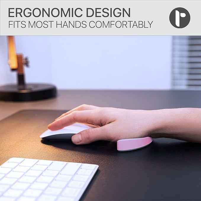 Glider V3 2025 - The Original Ergonomic Gliding Palm Rest, Sliding Wrist Pad That Moves with Your Mouse, Physician Designed for Carpal Tunnel Syndrome, Lightweight Wrist Rest (Gray)