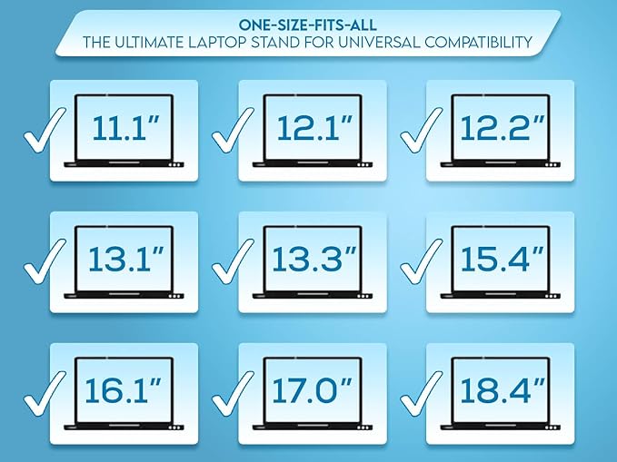 Verticle Side-Mount Laptop Desk Stand fits: Dell/Acer/ASUS/XPS/MacBook/Surface/Lenovo/HP/Gaming Laptops (up to 16 inches) (Perforated Steel, Alloy Steel)