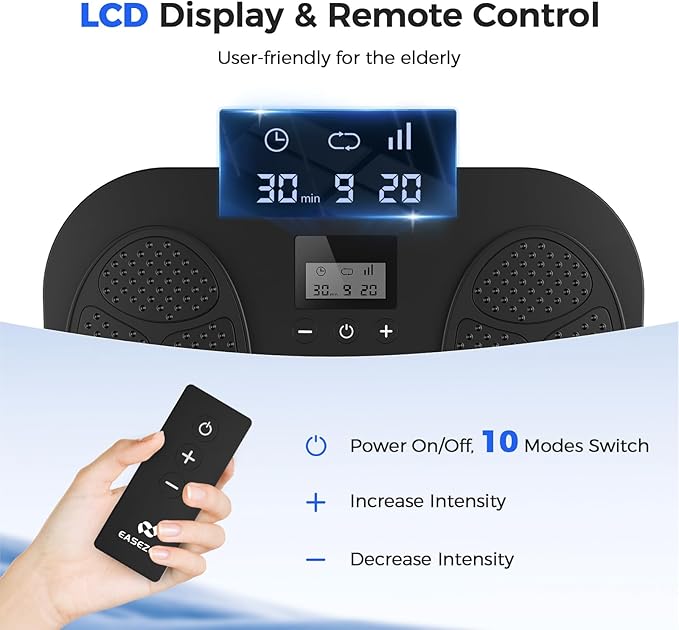 Foot Massager for Neuropathy, Rechargeable TENS EMS Foot Stimulator with 10 Modes 20 Intensities, Feet Circulation Stimulator for Neuropathy, Plantar Fasciitis, Gifts for Mom Dad