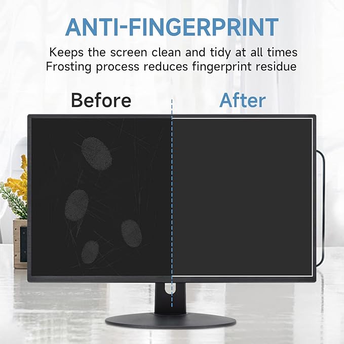 2 Pack 21.5 Inch Anti Glare Screen Protector, Eye Protection Anti Scratch Matte Screen Protector for 21.5 Inch with 16:9 Aspect Ratio Monitor Screen