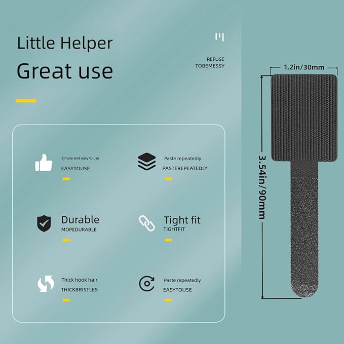 100 Pcs Hook and Loop Cable Straps,Self Adhesive Hook and Loop Cable Ties,Adjustable Cord Organizers for Desk,Reusable Wire Organizers for Cords,Cord Organizer (Black)