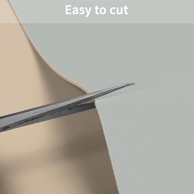 Leather Desk Mat,1.8mm Thick,15.75x63 Inch Desk Cover,Desk Protector Mat,Dresser Cover Top,Dresser Top Cover,Dresser Top Protector,Desk Covers On Top of Desks(Light Brown+Gray,15.75x63)