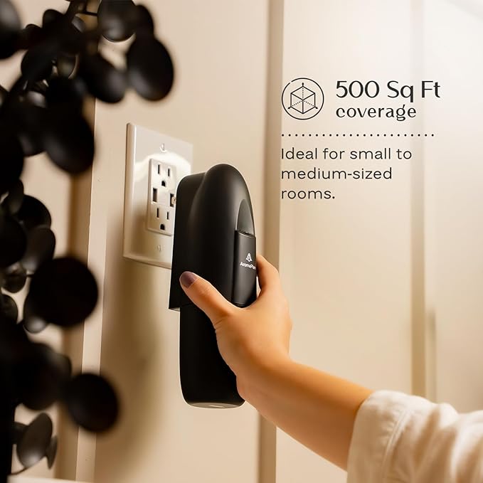 AromaPlan Authentic 2025 Upgraded Smart Plug in Waterless Diffuser (2 Fragrances Included)-Cold Air & Nanotechnology Diffusers for Home & Office- Silent Wall Diffuser Plug in (2 Devices +2 Scents)