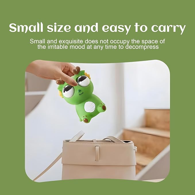 Pop-Out Eye Dragon Squeeze Toy - Stress Relief Sensory Squishy for Adults, Funny Anti-Stress Ball, Ideal Anxiety Toy for Party Favors and Gifts (Pink)