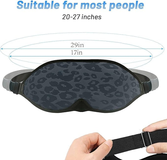 2023 Fashion Sleep Mask, Sleeping Mask for Women, 100% Blackout Eye Mask, Soft Covering Strong Light, Suitable for Travel/Yoga/Nap (Leopard Print)