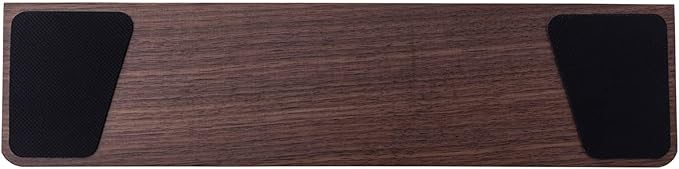 GK GAMAKAY Wooden Wrist Rest Pad, 12.8" Compact Ergonomic Walnut Wood Hand Wrist Rest for 60% 75% Mechanical Keyboard, Non-Slip Palm Pad for Comfortable Typing and Playing (for 75%)