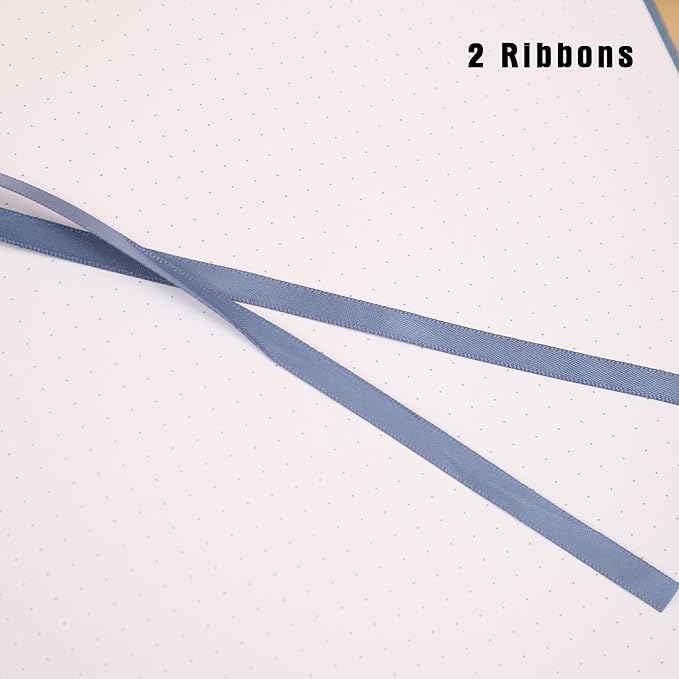 TIEFOSSI Dotted Journal Notebook, Dot Grid Notebook for Women Men, Hardcover PU Leather Journal, 160 GSM Thick Paper, 160 Numbered Pages with Gold Edges, 8 x 8 Square Diary