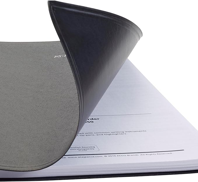 AT-A-GLANCE 2025 Appointment Book Planner, Weekly, 8" x 11", Large, Quarter-Hourly, DayMinder, Black (G5200025)