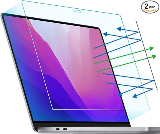 F FORITO 2-Pack Anti Blue Light Screen Protector Compatible with 2022 MacBook Pro 13" with M2 Chip & MacBook Air 13" Model A1932 A2179 A2337 M1, Anti Glare & Anti Scratch Matte Laptop Screen Filter