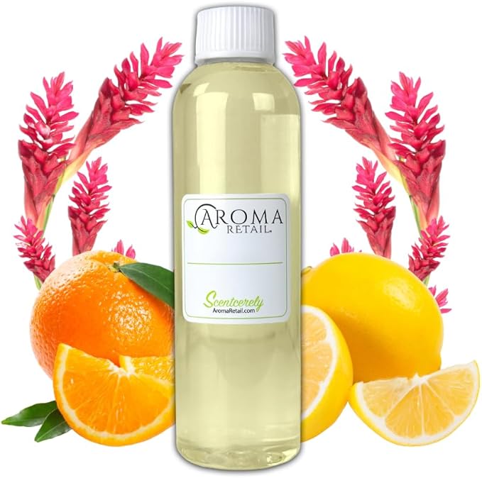 Arancia 4 oz Refill for Oil Diffuser with Orange, Geranium, Amber, & More Notes