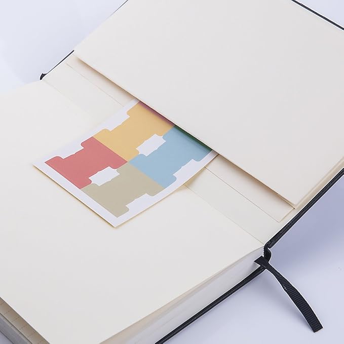 Ruled Notebook/Journal - Lined Journal for Writing, 5.75'' x 8.4'' Notebook Journal, 146 pages Faux Leather Notebook with Thick Paper, Waterproof Hardcover, Elastic Closure