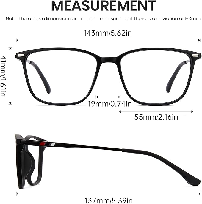 Cyxus Blue Light Blocking Glasses Men Women Computer Gaming Glasses Rectangle UV400 Photochromic glasses 8208i02