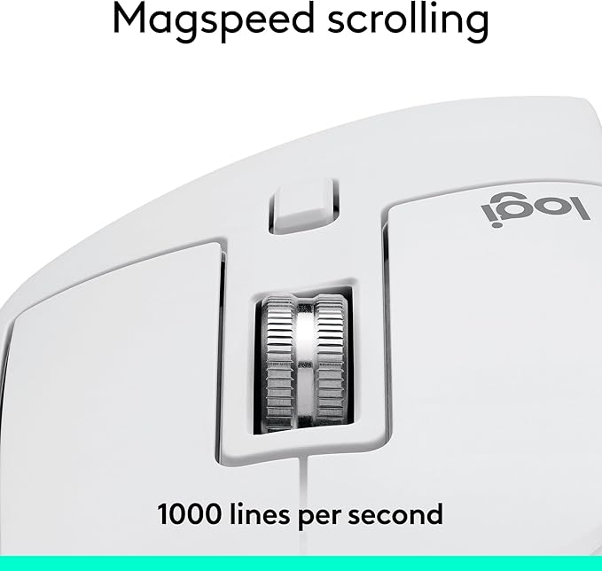 Logitech MX Master 3S Wireless Mouse Standard Edition with Logi Bolt USB Receiver + MX Creative Console: Mouse, Programmable Keys and Dial for Graphic Design, Video Editing, Adobe and More - Pale Grey