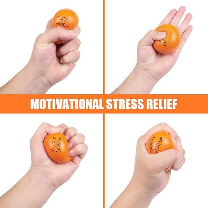 KDG Motivational Stress Balls(20 Pack) for Kids and Adults,Stress Relief Ball with Quetos to Rrelieve Anxiety and Manage Anger