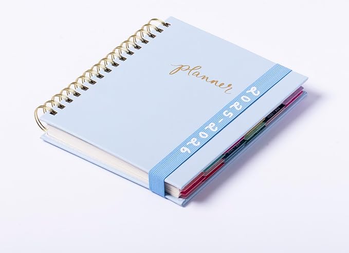 2025-2026 Eccolo Spiral Agenda Planner, Allure Elastic, Weekly & Monthly Pages, 18 Months, Sticker Sheets, Inspirational Quotes (7.75 x 8.75, July 2025 - Dec 2026)