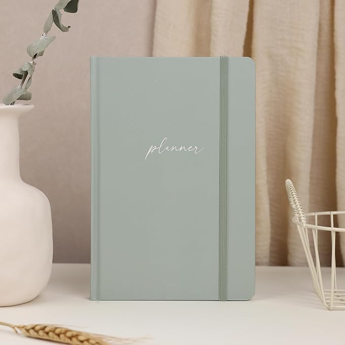 2025-2026 Planner - Undated Monthly, Weekly & Daily Planner for Planning Your Success - To Do List, Habit Tracker, Hardcover, Aesthetic, Stylish School or Office Supplies (Sage, A5)