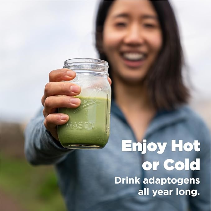 Rasa Matcha – Adaptogenic Mushroom-Boosted Matcha | Vegan, Keto, Ayurveda Wellness Tonic with Lion's Mane + Rhodiola (6 oz / 24 Servings)