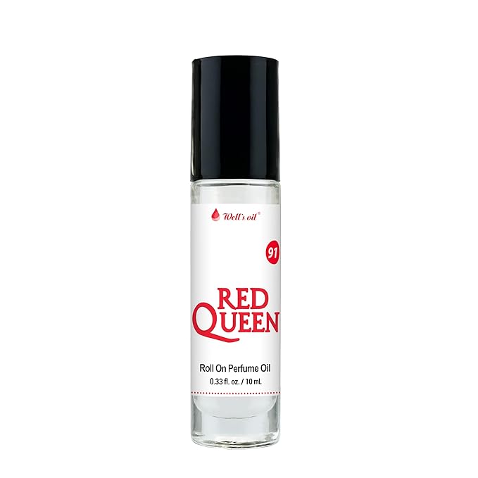 Well's Oil Roll-On Perfume Oil (Red Queen) | Forest Fruit Notes | Long-Lasting | Paraben-Free | 0.33 Fl Oz / 10 ml