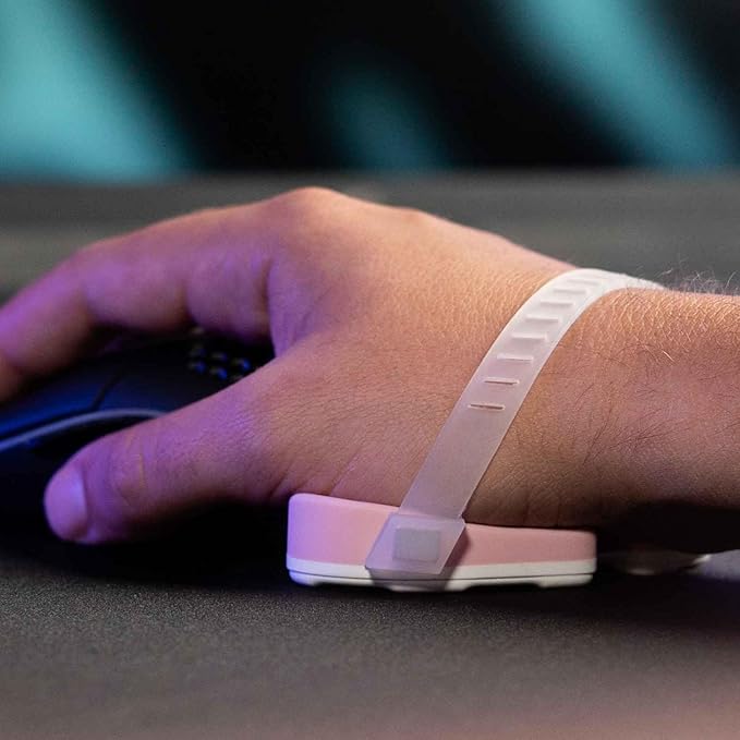DELTAHUB Carpio G2.0 - Advanced Ergonomic Right-Handed Gaming Wrist Rest for Mouse - Superior Support for Serious Gamers - Anti-Fatigue, Smooth Glide (Large, Right, Pink)