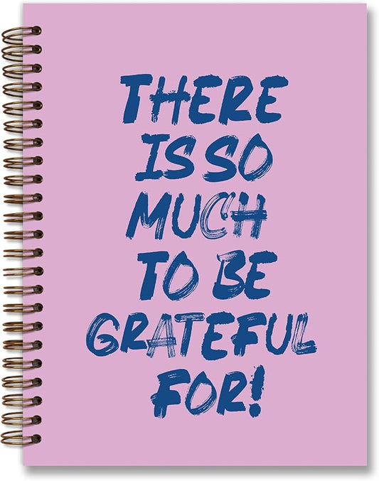 There is so Much to Be Grateful for Gratitude Journal Notebook, Inspirational Notebooks for Women, Purple Preppy Notebook Journal, Inspirational Gifts, Spiral Notebook 5.5x8.3