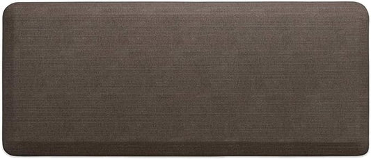 GelPro Anti-Fatigue Designer Comfort Kitchen Floor Mat, 20" x48”, Grasscloth Pecan Stain Resistant Surface with 3/4” Thick Ergo-Foam Core for Health and Wellness