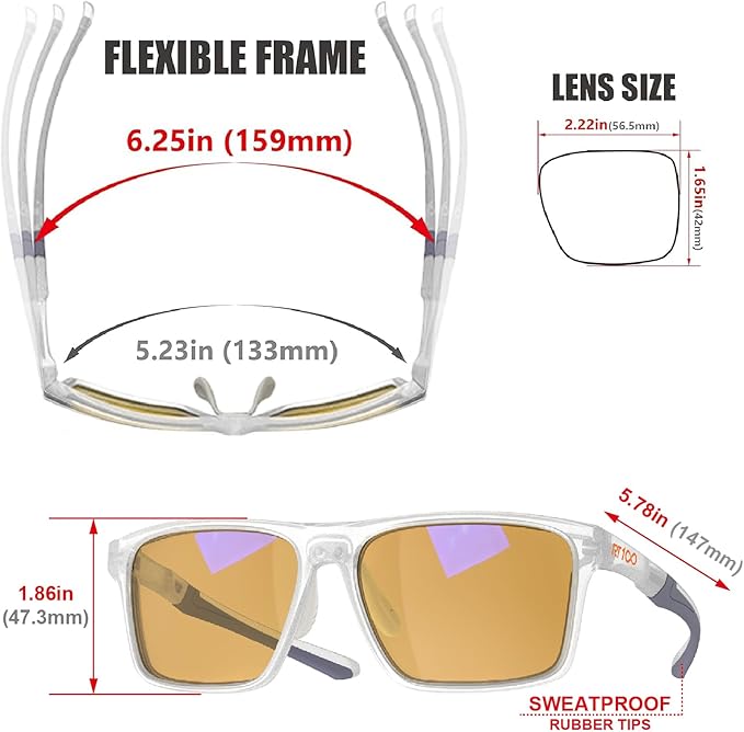 HD Premium Gaming and Computer Screen Yellow Tint Glasses Blue Light Blocking 86% Reduce Glare Anti Eyestrain