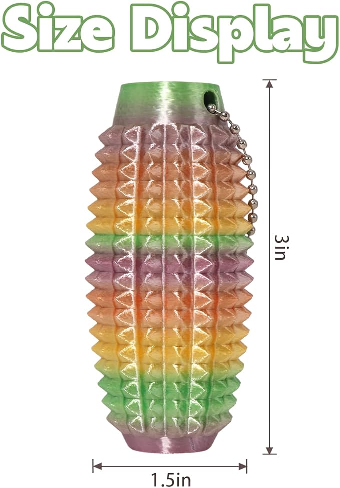 Little Ouchies Fidget Toys,Pain Stim Fidget Toy Reduce Stress for Adults,Anxiety Relief Pain Stim,Spiky Fidget Keychain for Anxiety and Stress Reduction,Novelty Gifts for Friends(1PCS/Rainbow)