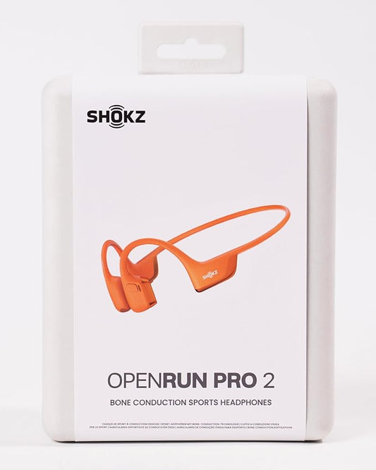 SHOKZ New OpenRun Pro 2 - Open-Ear, Bone Conduction Sport Headphones - with Reflective Strip - Sweat Resistant, Workout Headphones - Secure, Wireless, Comfortable Fit-Deep Bass and Smart Mic App