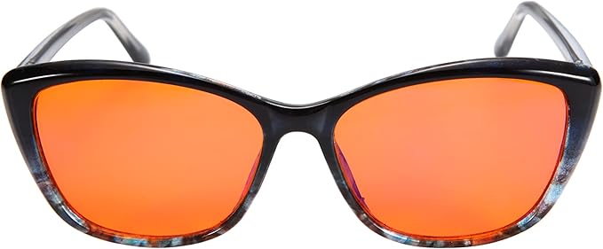 Blue Light Blocking Glasses for Women + Men - Better Sleep + Anti Eye Strain Protection - Computer Screens & Gaming