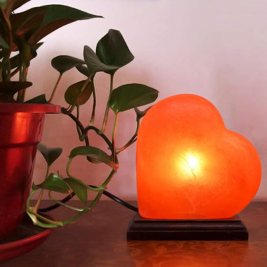 Himalayan Pink Salt Heart Lamp Comes with Dimmer Switch and a Pair of Bulbs (Heart 1) Gift Idea