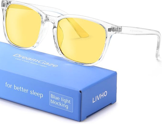 DreamGaze 99.9% Blue Light Blocking Glasses for Better Sleep - Anti Blue Light Glasses Men - Premium Computer Gaming Glasses