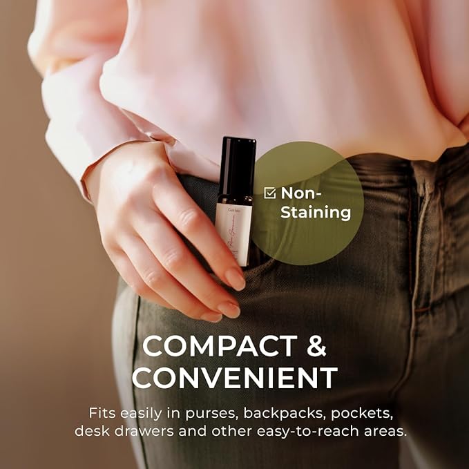 Gya Labs Rose Geranium Essential Oil Roll on for Skin - 100% Pure Natural Rose Geranium Perfume Oil for Women, Long-Lasting Floral Body Aroma, Alcohol-Free, Travel Size (0.34 Fl Oz)