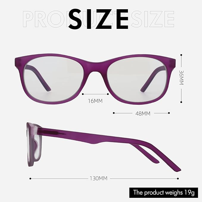 ZENOTTIC Kids Blue Light Blocking Glasses Anti Glare Lens Lightweight Frame Computer Eyeglasses for Boys and Girls