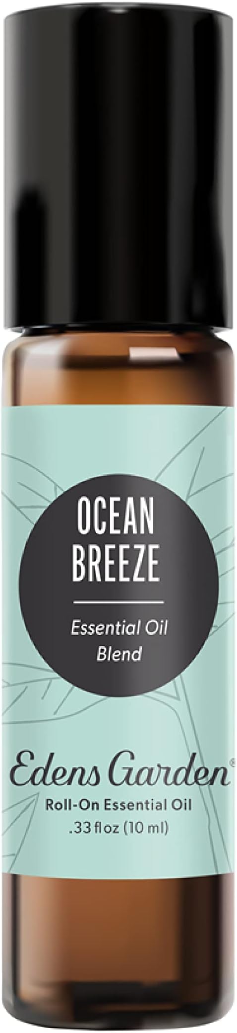 Edens Garden Ocean Breeze Essential Oil Roll-On Blend- 100% Pure Premium Grade, Natural, Therapeutic, Aromatherapy, Kid & Skin Safe, The Best for Comfort, Relaxation Pre-Diluted 10 ml (.33 fl oz)