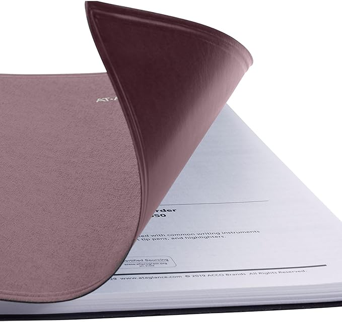 AT-A-GLANCE 2025 Appointment Book Planner, Weekly, 8" x 11", Large, Quarter-Hourly, DayMinder, Burgundy (G5201425)