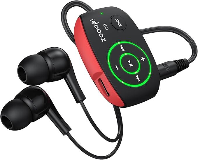 Mp3 Player with LED Light,idoooz X2 8GB Mini Mp3 Music Player,Clip Mp3 Player for Sports,Gym,Jogging,Running,Lossless Sound Quality